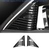 For Nissan Altima 2019-2024 Carbon Fiber Steel A Pillar Front Triangle Cover 2pc