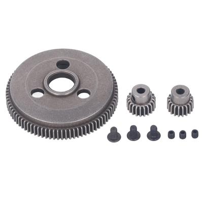 86T Spur Gear and 19T 21T Pinions Gear RC Steel Gear Set for Traxxas Slash 2WD 110 for Rustler 2WD
