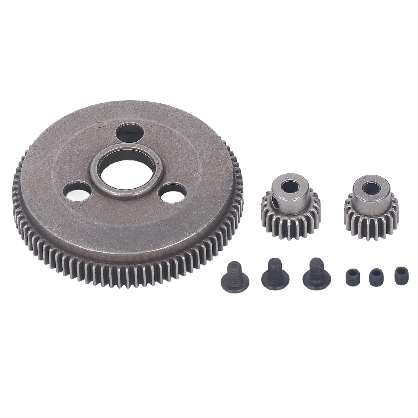 

86T Spur Gear and 19T 21T Pinions Gear RC Steel Gear Set for Traxxas Slash 2WD 110 for Rustler 2WD