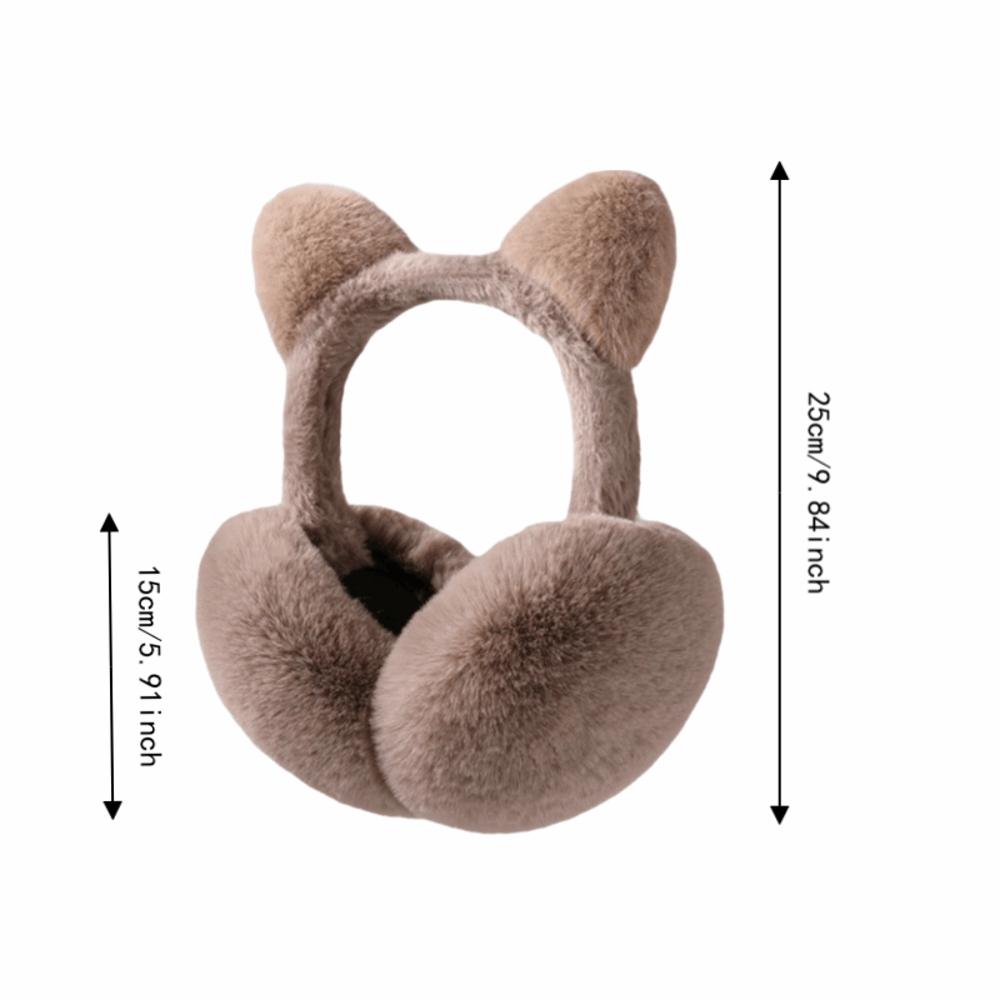 Foldable Cat Ear Muffs Anti-freeze Ear Covers Cute Windproof Earmuffs winter