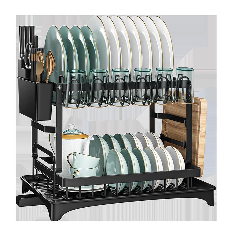 Multifunctional Kitchen Countertop Dish Rack & Drainer