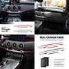 Carbon Fiber Dashboard Trim for Kia Stinger 2019-2023 LHD RHD Interior Central Control Strip