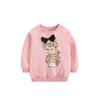 Tops, New Autumn and Winter European and American Style Sweatshirts for Young Children, Stylish Round Neck Casual Long-Sleeve Shirts for Little Girls