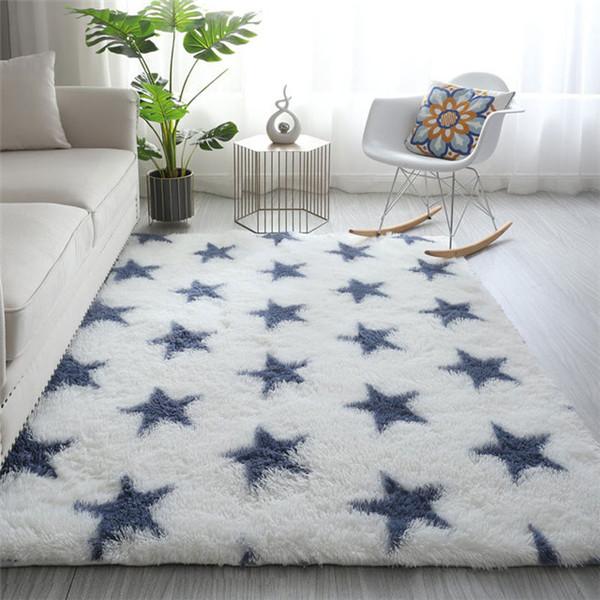 Ultra Soft Modern Area Rugs Shaggy Nursery Rug Home Room Plush Carpet Decor Plush Carpet Floor Mat Area Rug Fluffy