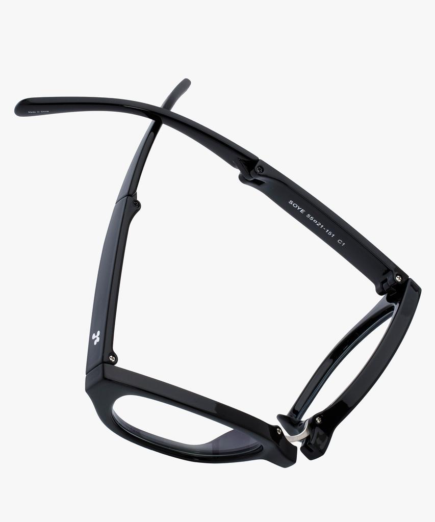 Likkeullou Rc Soye Folder Blue Light Glasses Black