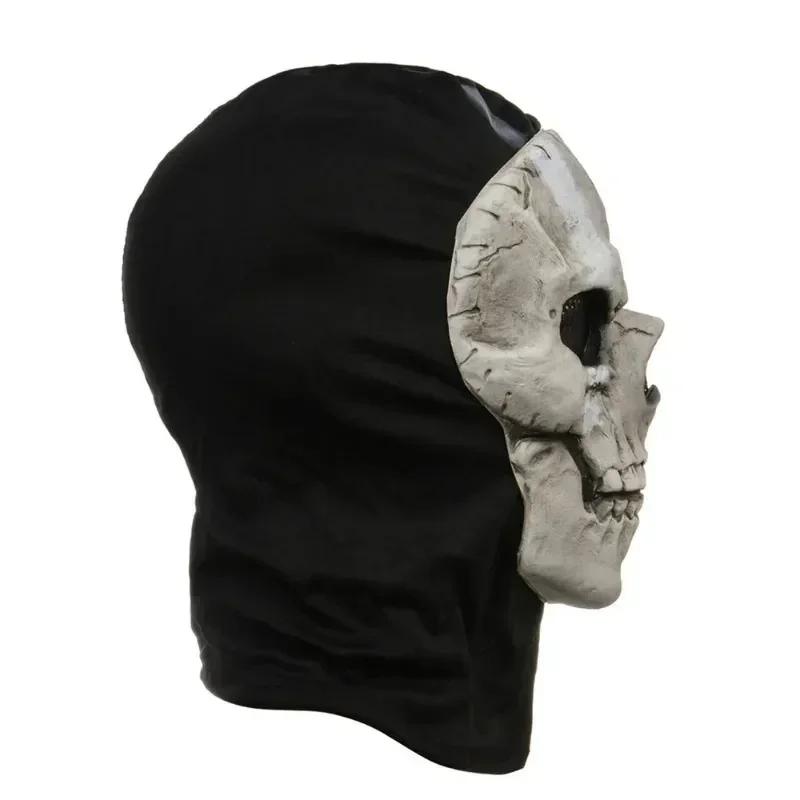 Cosplay Unisex Halloween Horror Ghost Skull Mask MW2 Latex Headgear Helmet Perform Party Masquerade Prop