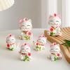 Lucky Cat Micro Landscape Decoration Resin Lucky Cat Figurine Statue Home Decor For Welcoming Fortune Good Luck