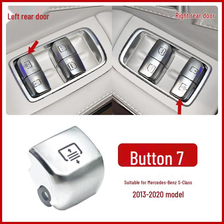 Compatible Switch Button for Mercedes-Benz Maybach S-Class W222 Window Glass Lifter (Part 2229056800)