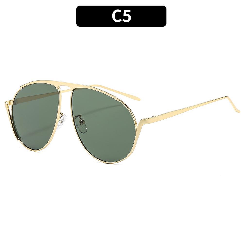 

Женские солнцезащитные очки, мужские и женские модные металлические солнцезащитные очки с большой оправой