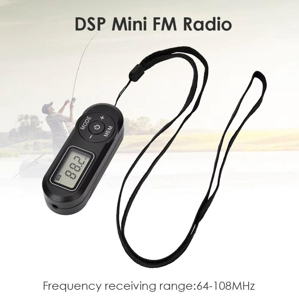 LCD Display Digital Display FM Receiver Mini Retro FM Player Practical Portable FM Radio  Walking