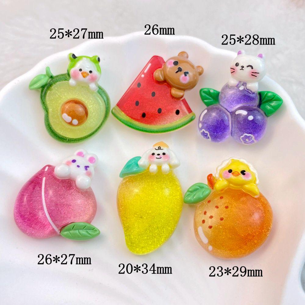 

6 Pcs New Cute Kite Hat Mushroom Dining Car Series Flat Back Resin Scrapbooking DIY Jewelry Hairpin Craft Decoration Accessorie