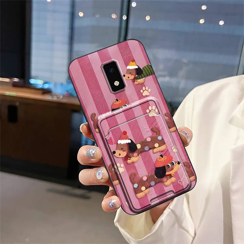 Silicone Soft Case Phone Case For BLU View4 Back Cover Protective Durable Card Bag Shockproof Card Sleeve Card Slot TPU