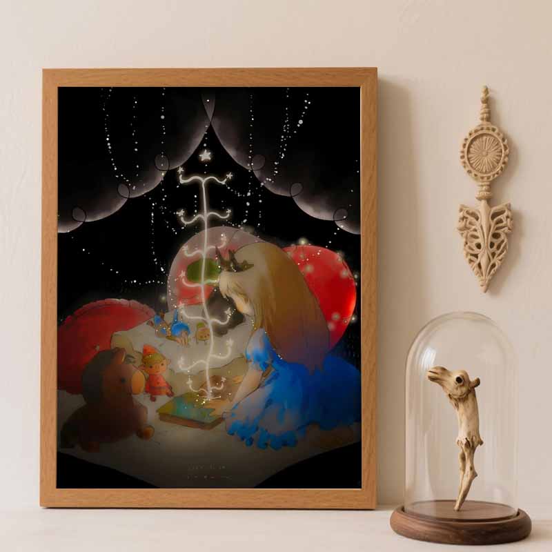 Disney Diamond Painting Set Classic Fairy Tale Home Decor Craft, Perfect Handmade DIY Gift Idea Round 20x30cm