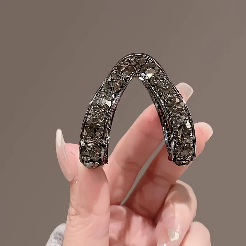 

Сплав U-образная заколка для волос с кристаллом высокий хвост заколка-краб заколки краб шпилька для укладки заколки-крабы модные аксессуары для волос