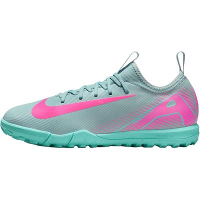 Mercurial Vapor 16 Academy Abrasion Resistant Low Top Kids' Soccer Shoes Grey Green/purple Kids' Sneakers FQ8284-301