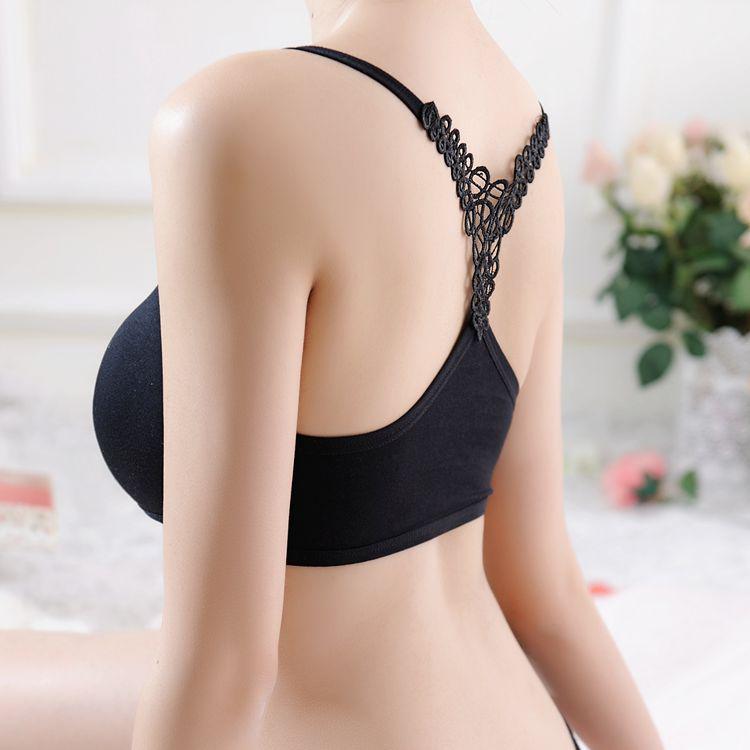 Black Fashion Indentation Bras