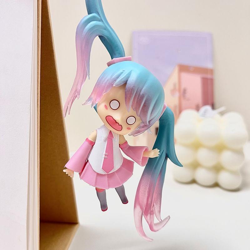 12cm Cartoon Hatsune Miku Figurine Desktop Office Collection Decoration Fashionable And Personalized Ornament Toys Surprise Gift