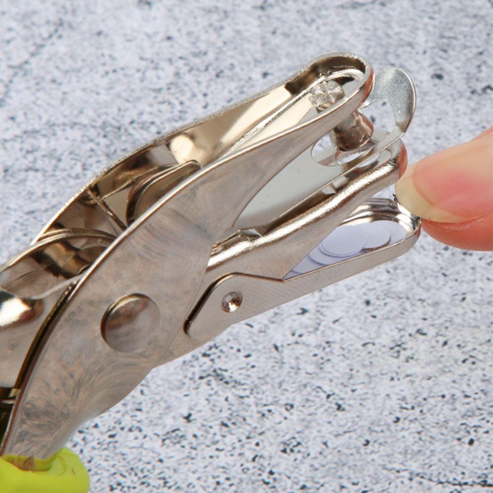 2Pcs Portable Handheld Hole Punch Creative Punch Plier Single Hole Punching Machine  Hand Tool