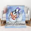 3D-Flanell-Überwurfdecke mit weihnachtlichem Thema, weich, leicht, warm, für Wohnzimmer, Schlafzimmer, Bett, Sofa, Couch, Kinder und Erwachsene, Geschenke