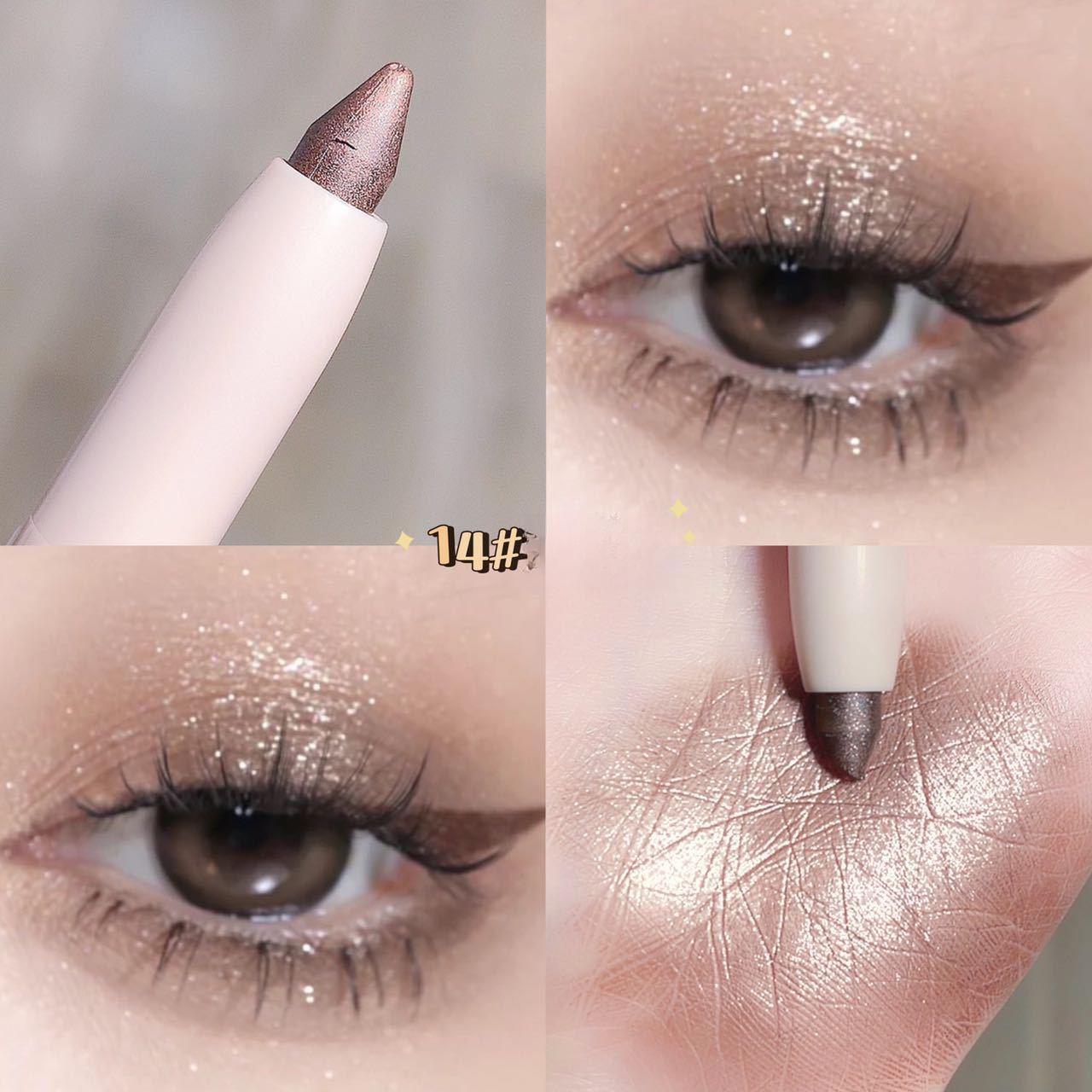 

Shimmer & Matte Suborbital Highlighter Pencil | Sparkle Diamond Eyeshadow | Rotating Multi-Use Eyeliner for Versatile LookMakeup 14#