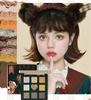 Flower Knows LoveBear Eyeshadow Palette 1 Piece 9-Color (Caramel Matcha)