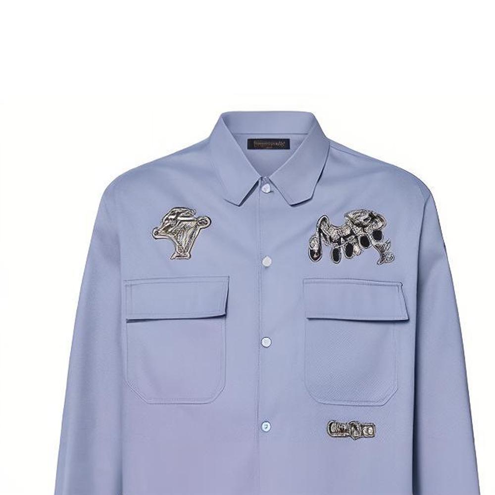 Louis Vuitton Shirt Men's Purple 1AATK9