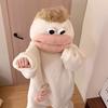 Grappige Draagbare Grote Mond Onesie Pyjama voor Kinderen, Volwassenen, Gezellige Fleece Huis Kleding, Met Capuchon Zacht Pluche Eendelig Jumpsuit