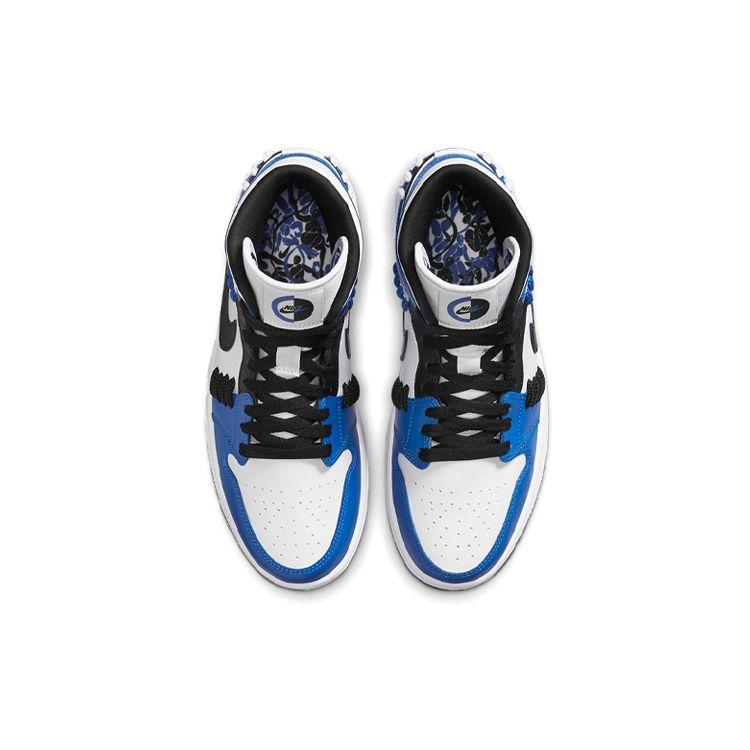Dámské tenisky Air Jordan 1 Mid Sisterhood Modrá Game-Royal Černá CV0152-401