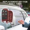 Key Fob Shell Case for Jeep Grand Cherokee 5 Buttons Plastic Replacement | Keyless Entry Remote Control Key Shell Case 1 Pcs for Dodge Challenger