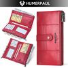 Women Leather Wallet Hand-held Wallet Large-capacity Multi-function First-layer Cowhide Wallet Folding Coin Purse
