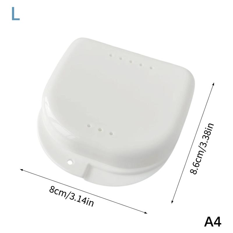 1Pcs Colorful Dental Braces Retainer Case Denture Tray Box Vent Holes Mouth Guard Aligner Braces Denture Box