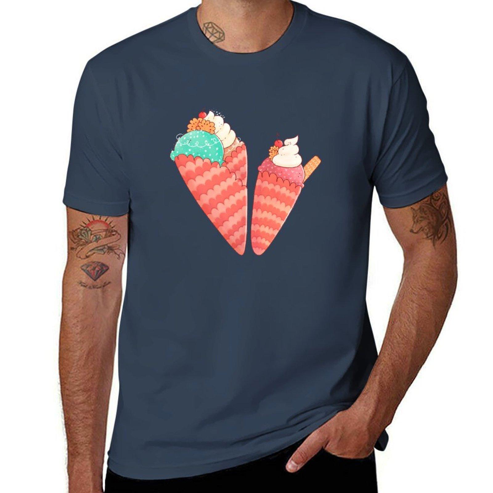 Ice Cream TShirt Classic Basic Casual TShirt S