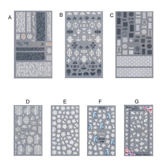 Delicate Nail Sticker Nails Ornaments Vivid Images Portable Persistent