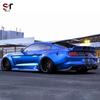 18-22 Ford Mustang Wide Body Kit: Resin Front Lip, Fender Flares, Rear Spoiler, Side Skirts