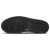 Jordan Air Jordan 1 Slip Resistant Abrasion Resistant Low top Vintage Basketball Shoes Men's White Black 553558-132(Team181-)