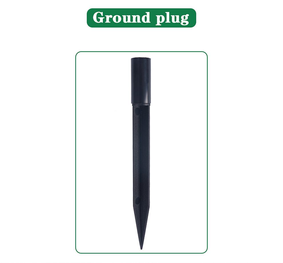 Violet Eucalyptus Garden Stake: Realistic Faux Flower Decoration with Ground Peg