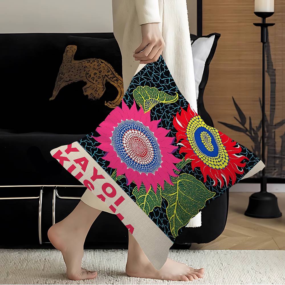 Yayoi Kusama Pillow Gift Home Office Decoration Bedroom Sofa Car Cushion Cover Case 45x45