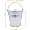4 Inch Height Mini Bucket Replacement for Small Pitboss, Green Mountain, Traeger Smoker/Wood Pullet Grill (1)
