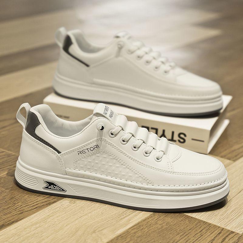 

Casual Shoes Leather Casual Versatile Soft Cover Foot Bottom Trendy Daily Board Suitable for Daily Wear and Various Occasions 43