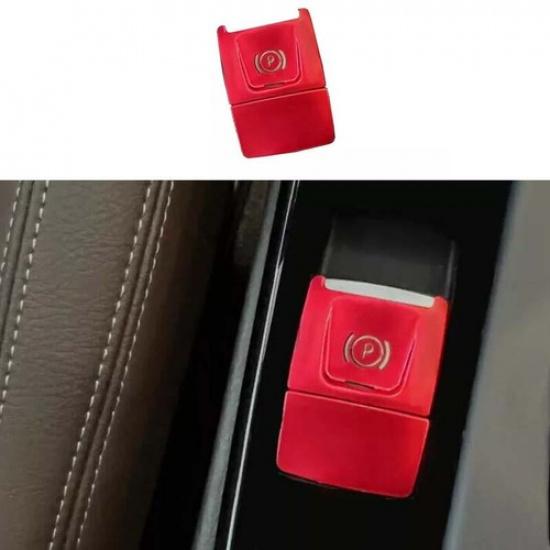 Fit For BMW X2 F39 Red Aluminum Cover Trim Electronic Handbrake Switch 2018-