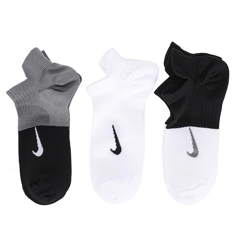 Nike (Nike) Men s and Women s Casual Socks, Outdoor Fashion Three-Color Running and Fitness Training Breathable Socks (3 Pairs) Cv2964-904 S