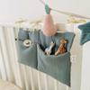 New Portable Baby Crib Storage Bag Multifunctional Newborn Bed Headboard Organizer For Kids Baby Bedding Diaper Bag