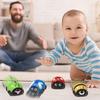 Pull Back Cars Gifts for 1-3 Year Old Girls, Friction Powered Vehicle Playset Toddler Toys for Girls Age 1-3, Push and Go Back Baby Car Toys (4 Pack)