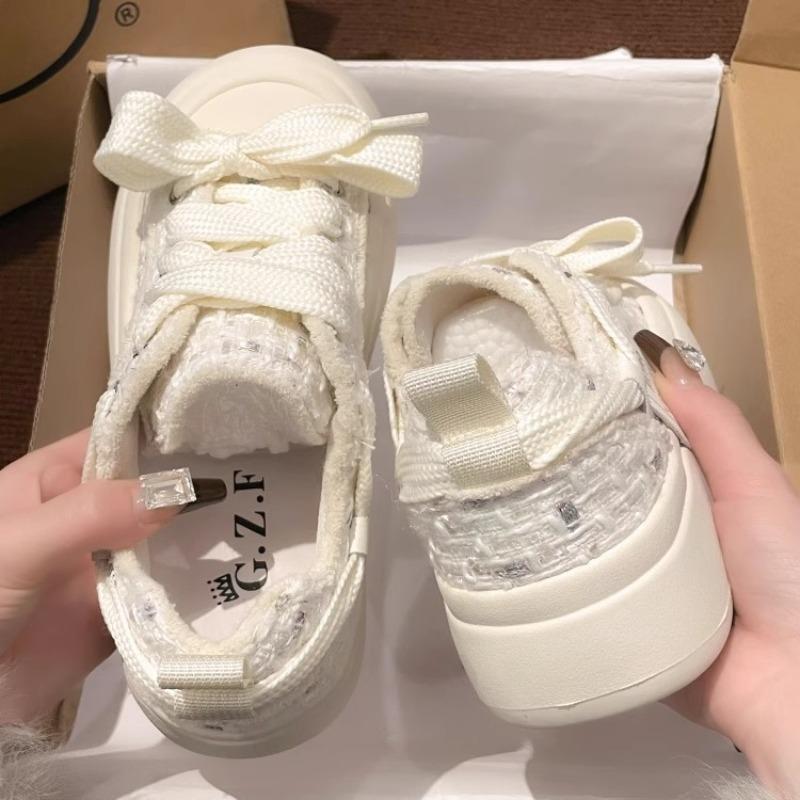 Fashion 2025Women Chunky Canvas Shoes Summer Lace-up Platform Breathable Sneakers Retro Fashion Tennis Skateboard Shoes Zapatos De Mujer