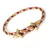 Simple Style DIY Bracelet With Clasp Fashion Stainless Steel Fastener Clasp Bracelet Adjustable Rope Bracelet