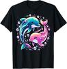 Delfin Bunt Meer Ozean Tier Delfin T-Shirt