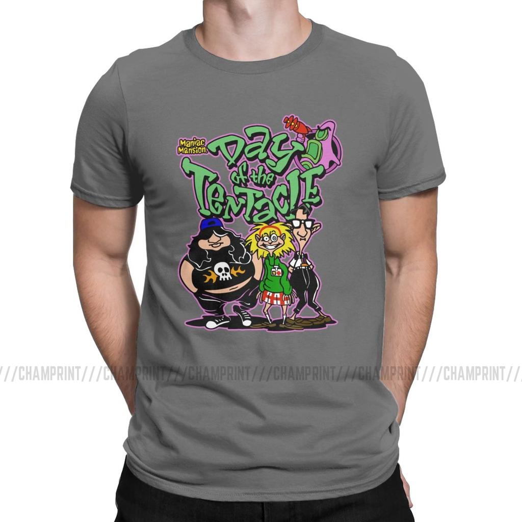 Day Of The Tentacle Pánské tričko Novinkové tričko Krátký rukáv Kulatý výstřih Tričko Bavlna Párty oblečení