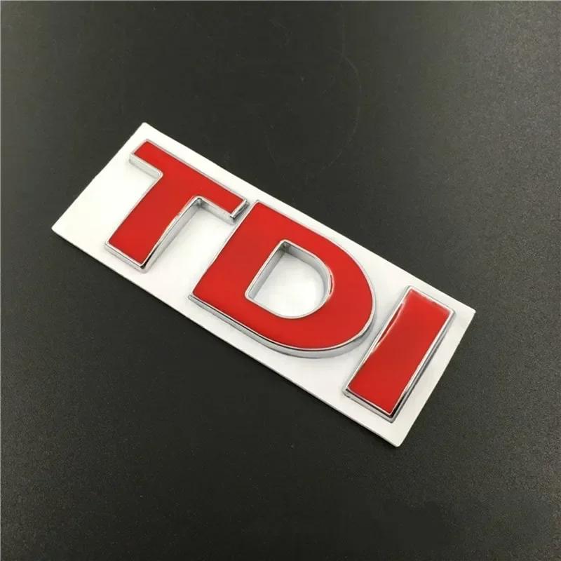 VEMZG1 3D Metal TDI Letters Emblem Badge Sticker Decals for VW Golf 4 5 6 7 JETTA PASSAT MK2 MK4 MK5 MK6 MK7