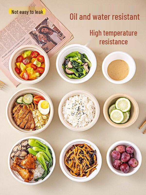 Eco-Friendly Rice Husk Disposable Tableware Set