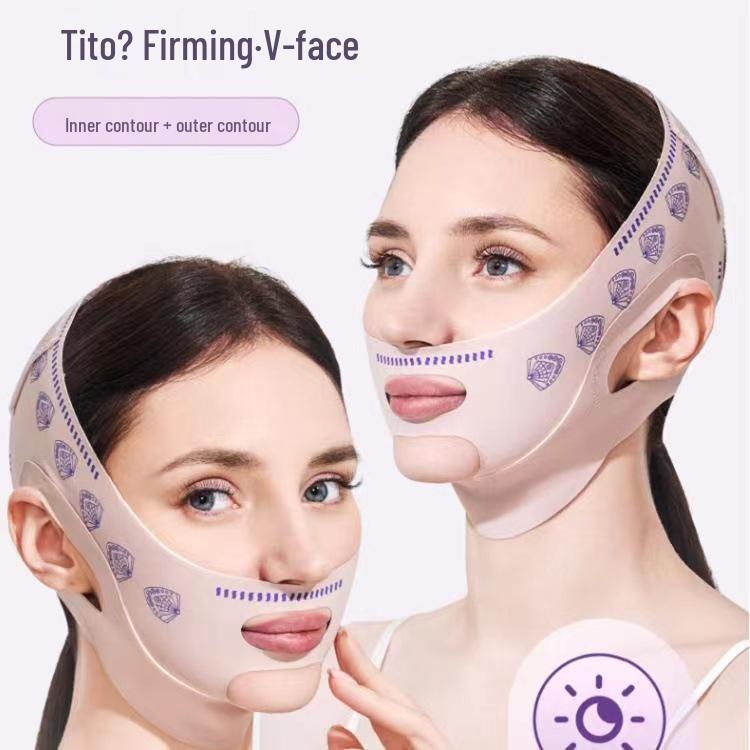 V-Line Facial Band: Firming & Lifting Mask for Double Chin and Nasolabial Folds, Enhances Sleep & Face Sculpting.